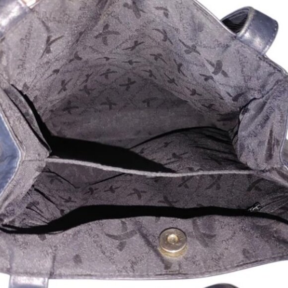 Paloma Picasso black vintage leather shoulder bag - Picture 9 of 15